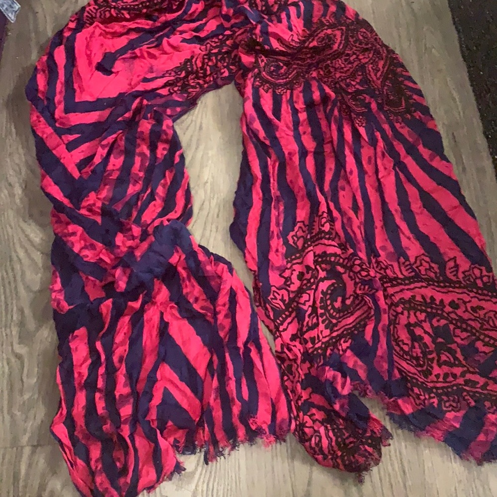 Pink and purple scarf - scarf top option